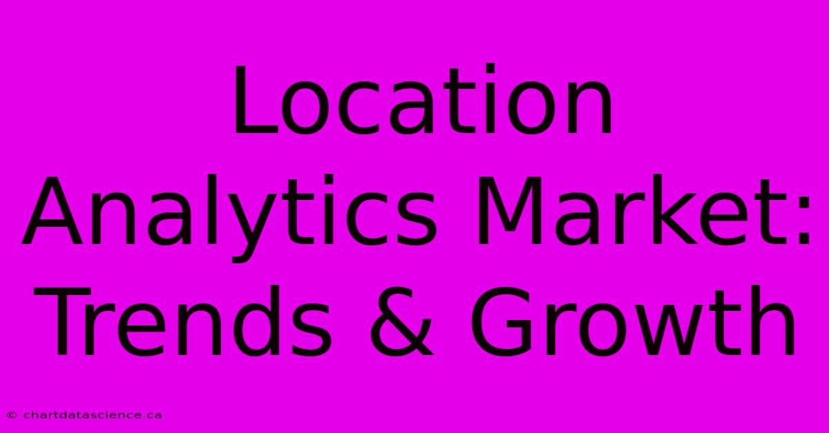 Location Analytics Market: Trends & Growth