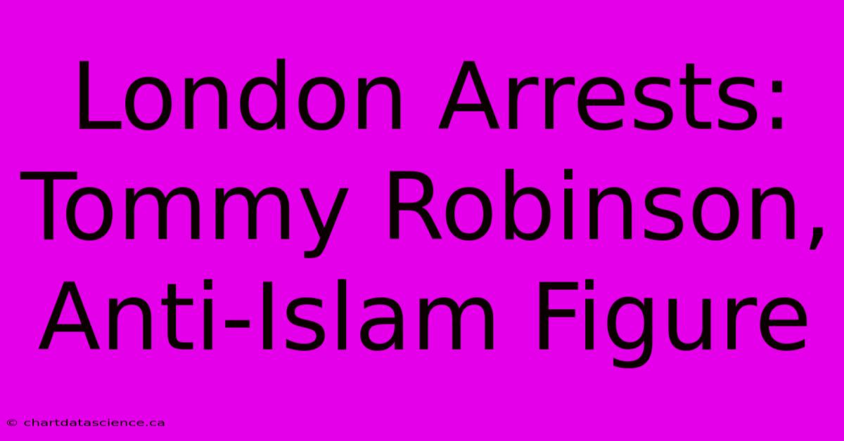 London Arrests: Tommy Robinson, Anti-Islam Figure