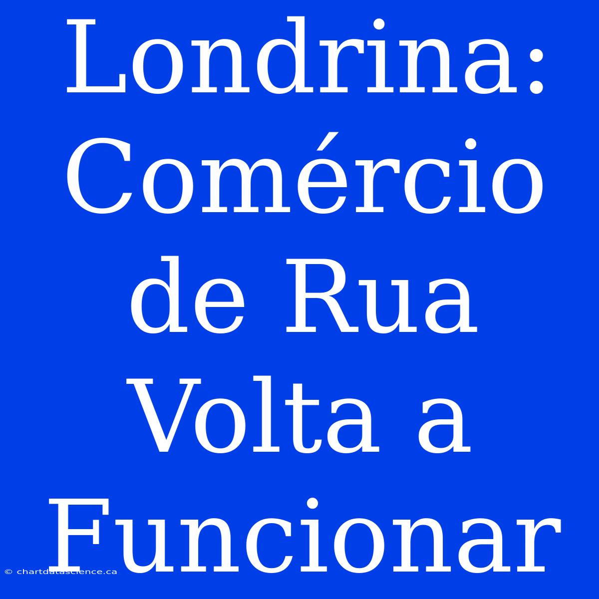 Londrina: Comércio De Rua Volta A Funcionar