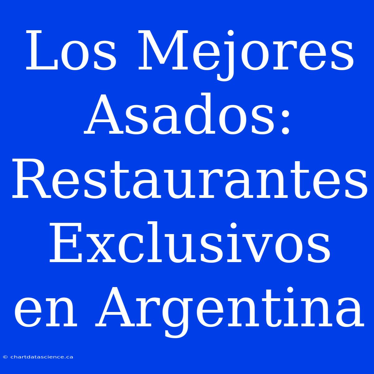 Los Mejores Asados: Restaurantes Exclusivos En Argentina