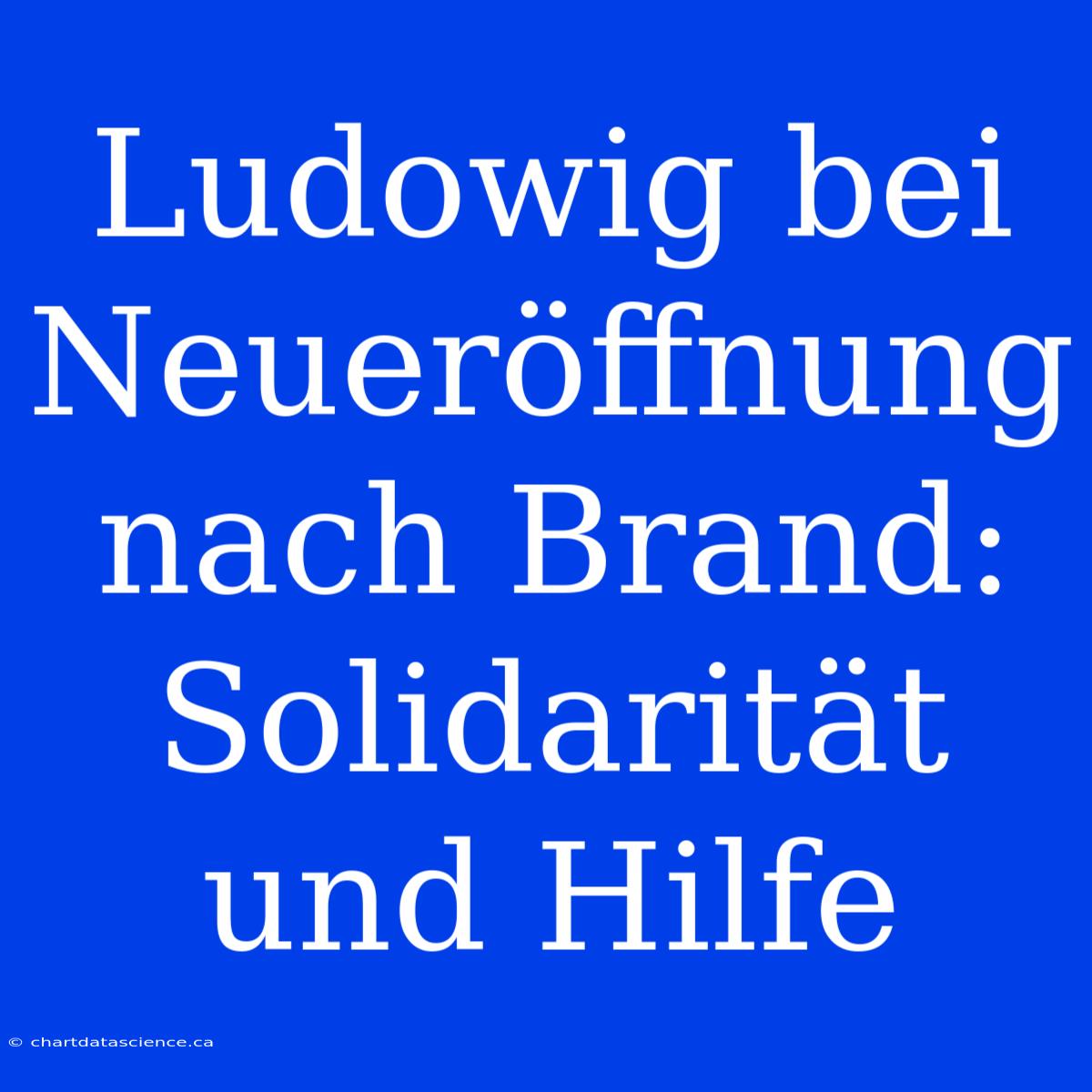 Ludowig Bei Neueröffnung Nach Brand: Solidarität Und Hilfe