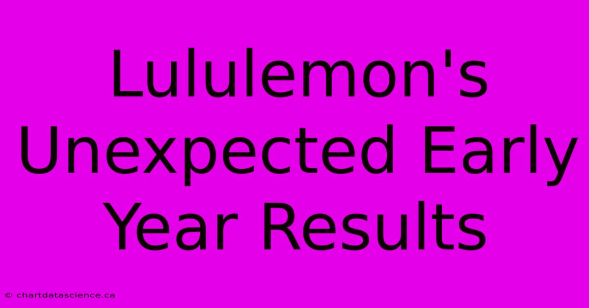 Lululemon's Unexpected Early Year Results