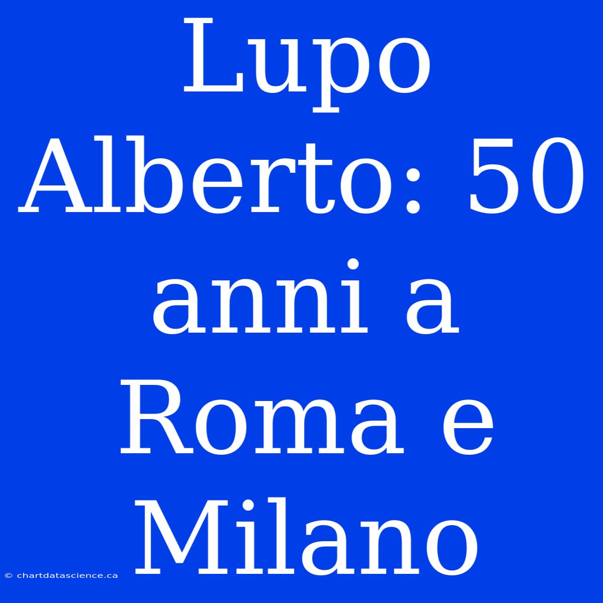 Lupo Alberto: 50 Anni A Roma E Milano