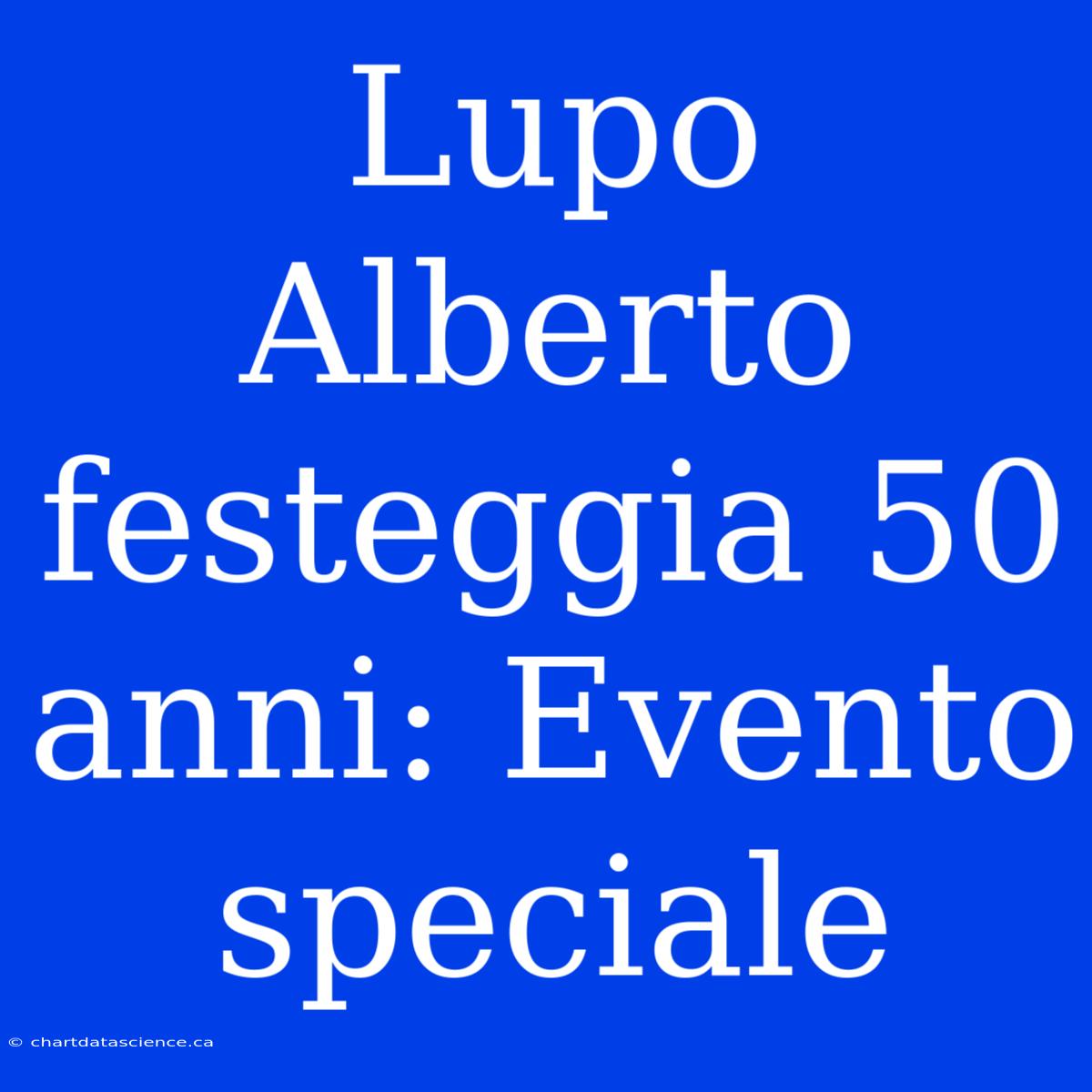 Lupo Alberto Festeggia 50 Anni: Evento Speciale