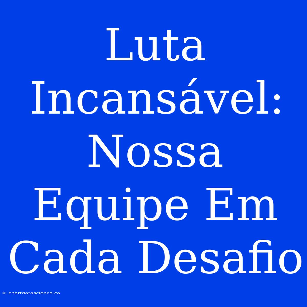 Luta Incansável: Nossa Equipe Em Cada Desafio