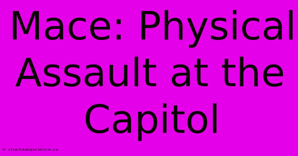 Mace: Physical Assault At The Capitol