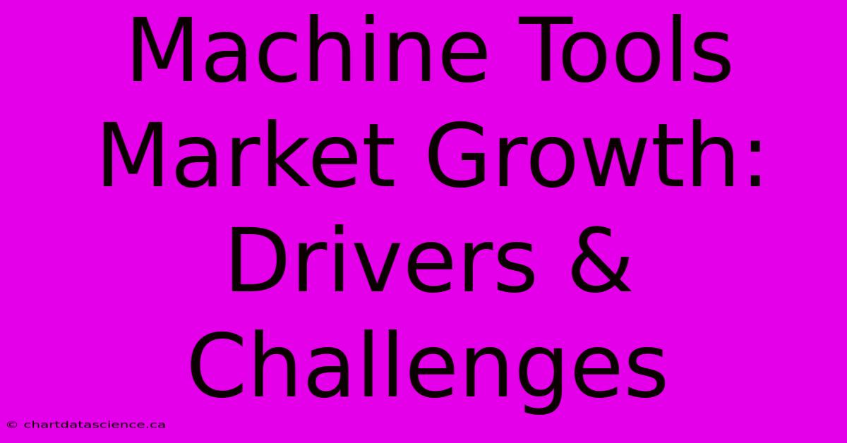 Machine Tools Market Growth: Drivers & Challenges