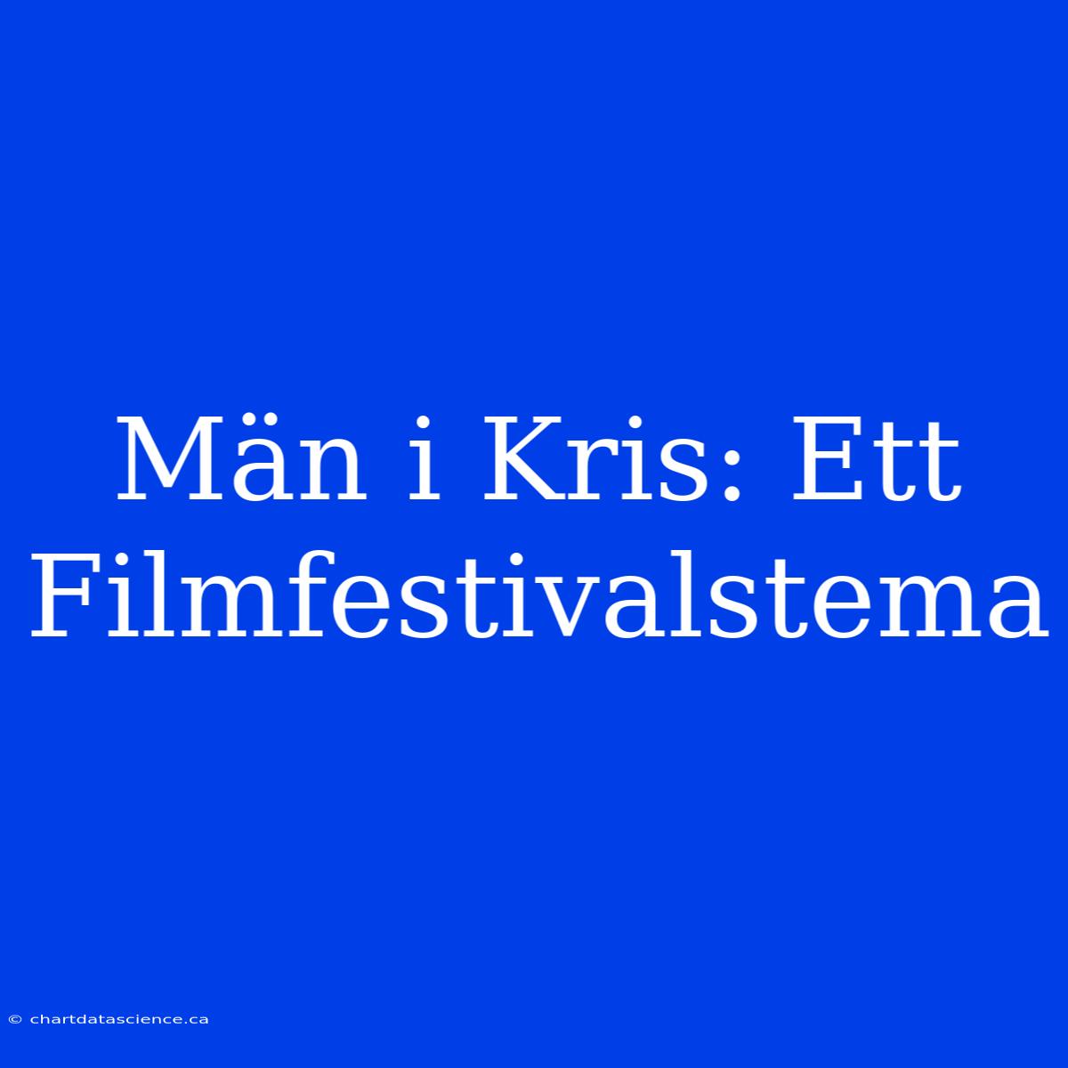 Män I Kris: Ett Filmfestivalstema