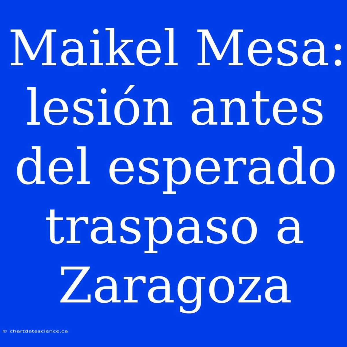 Maikel Mesa: Lesión Antes Del Esperado Traspaso A Zaragoza