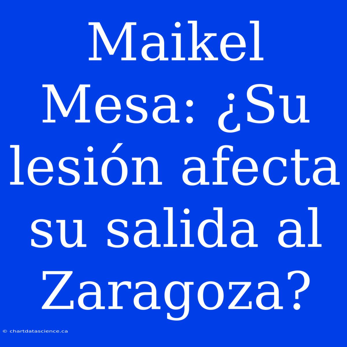 Maikel Mesa: ¿Su Lesión Afecta Su Salida Al Zaragoza?