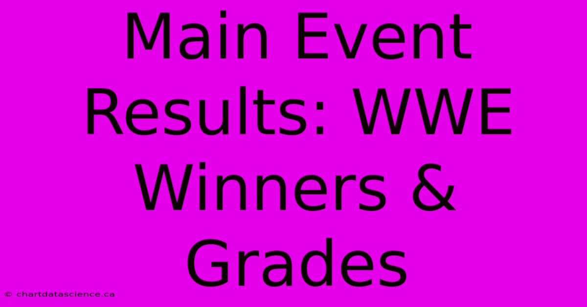 Main Event Results: WWE Winners & Grades