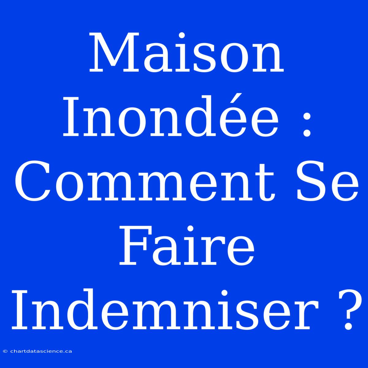 Maison Inondée : Comment Se Faire Indemniser ?