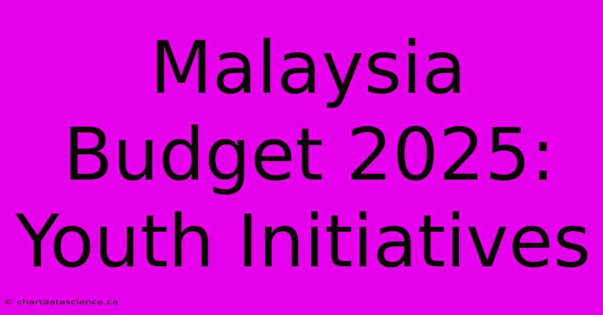 Malaysia Budget 2025: Youth Initiatives