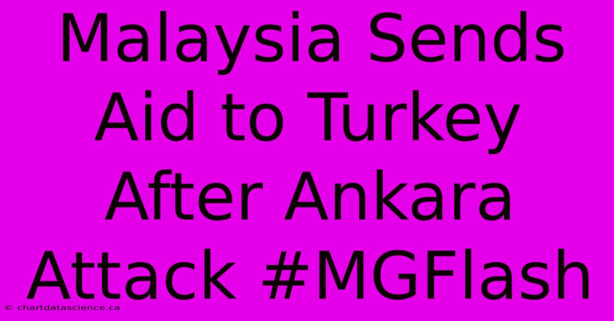 Malaysia Sends Aid To Turkey After Ankara Attack #MGFlash