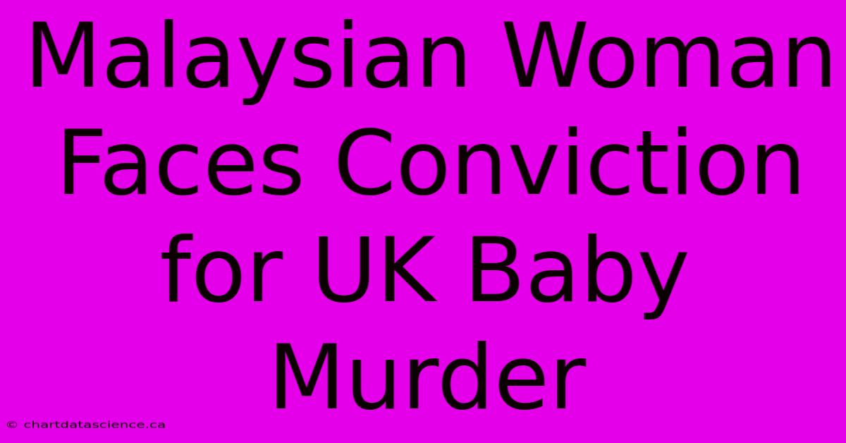 Malaysian Woman Faces Conviction For UK Baby Murder