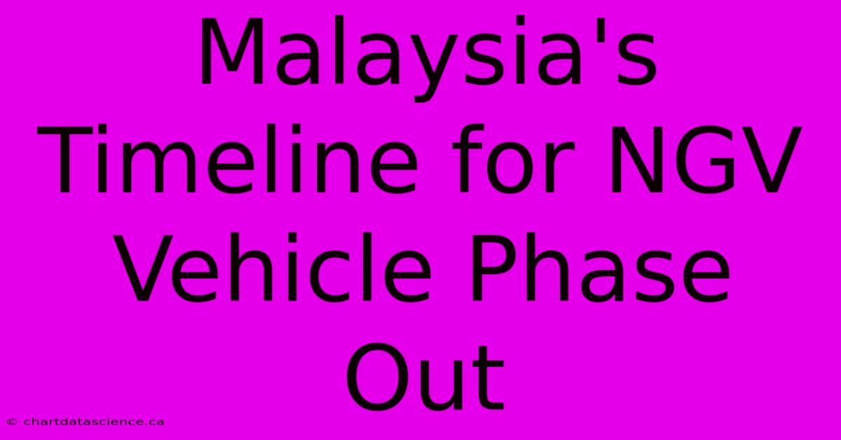 Malaysia's Timeline For NGV Vehicle Phase Out