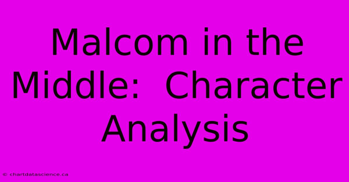 Malcom In The Middle:  Character Analysis