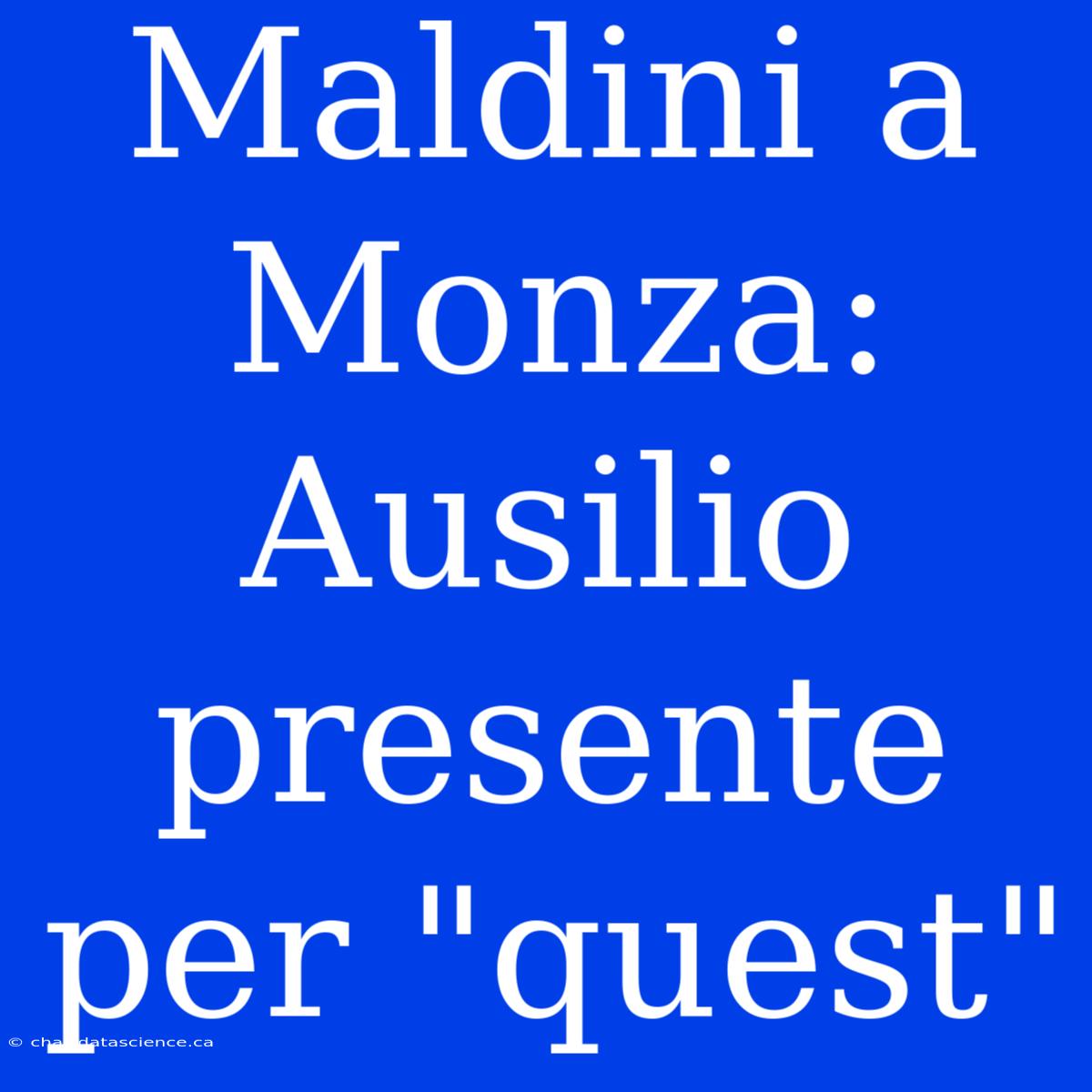 Maldini A Monza: Ausilio Presente Per 