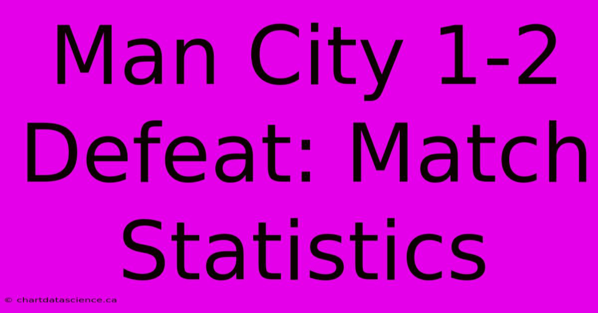 Man City 1-2 Defeat: Match Statistics