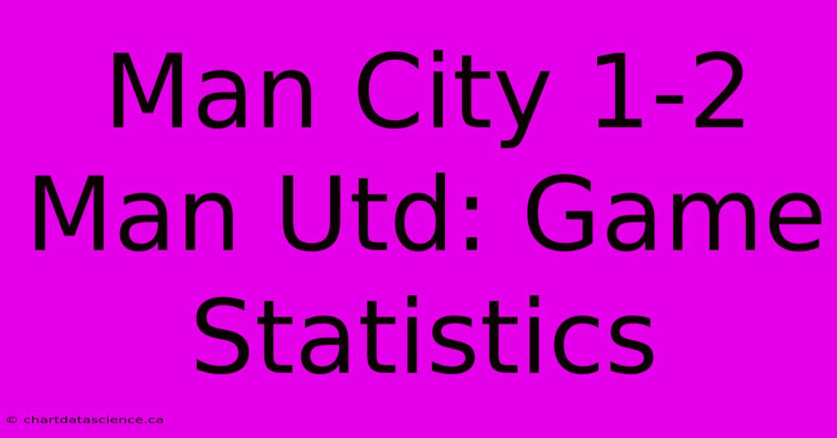 Man City 1-2 Man Utd: Game Statistics