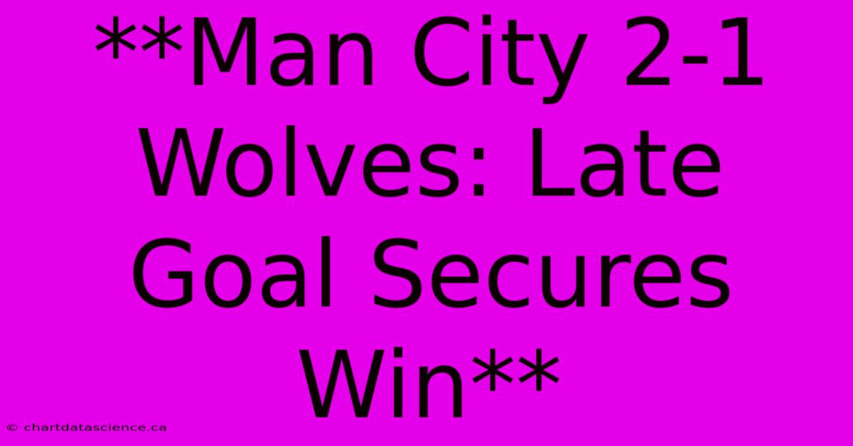 **Man City 2-1 Wolves: Late Goal Secures Win** 