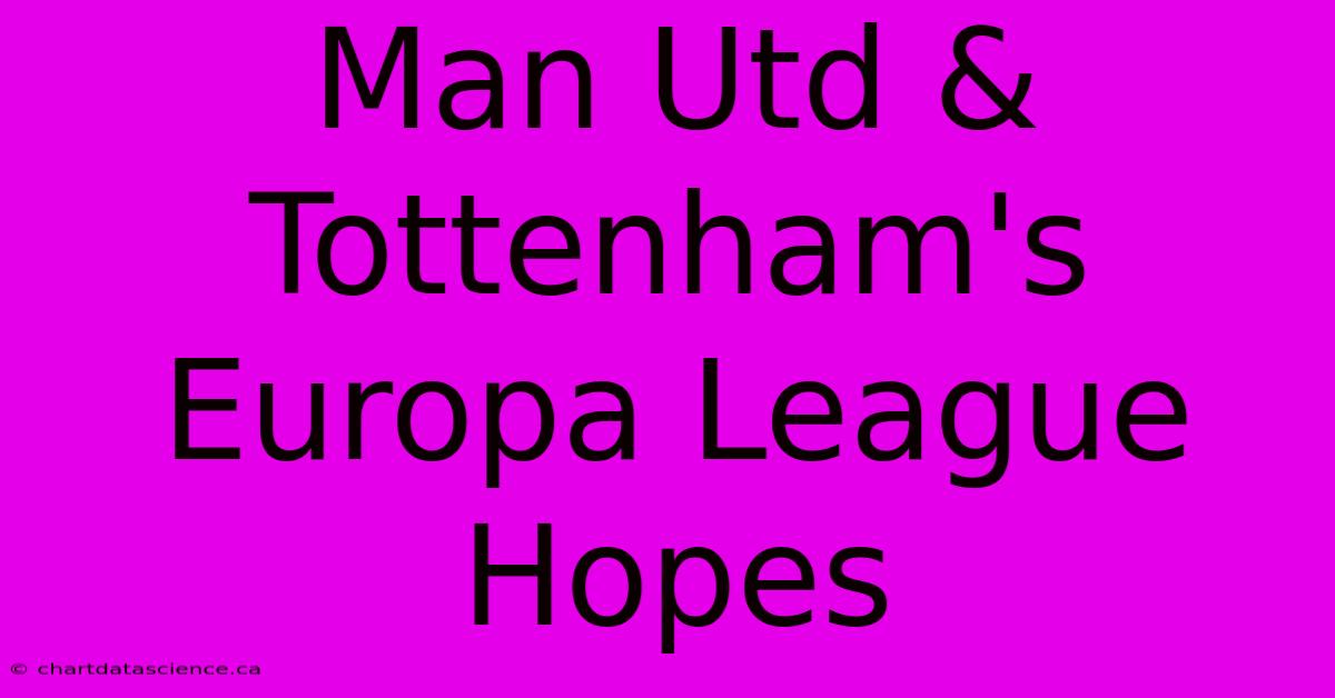 Man Utd & Tottenham's Europa League Hopes