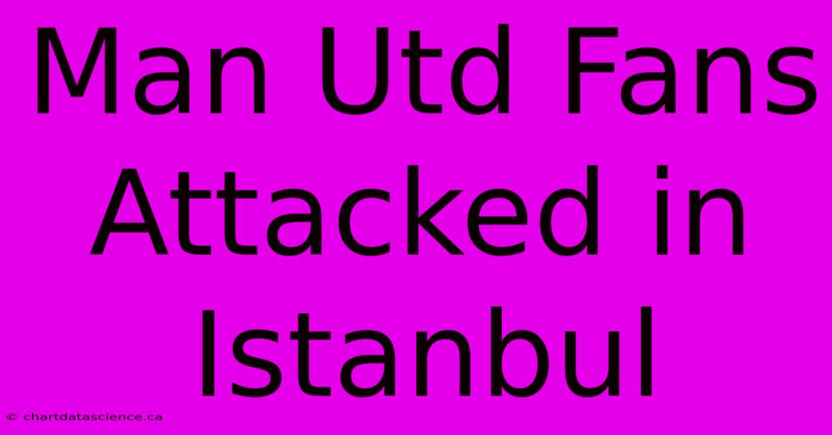 Man Utd Fans Attacked In Istanbul