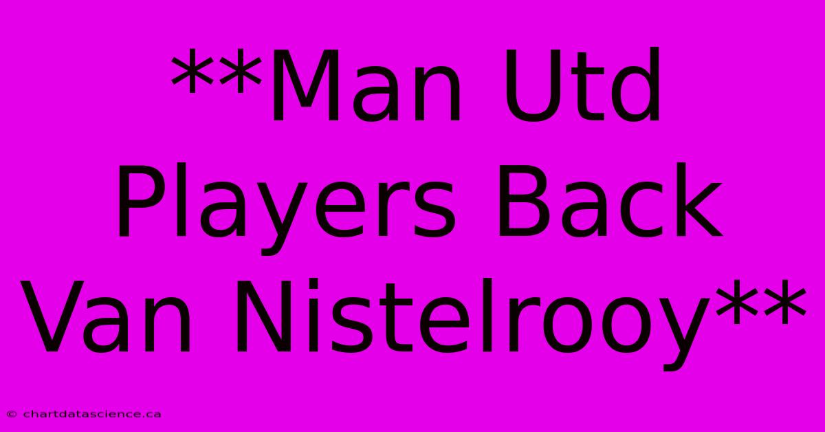 **Man Utd Players Back Van Nistelrooy**