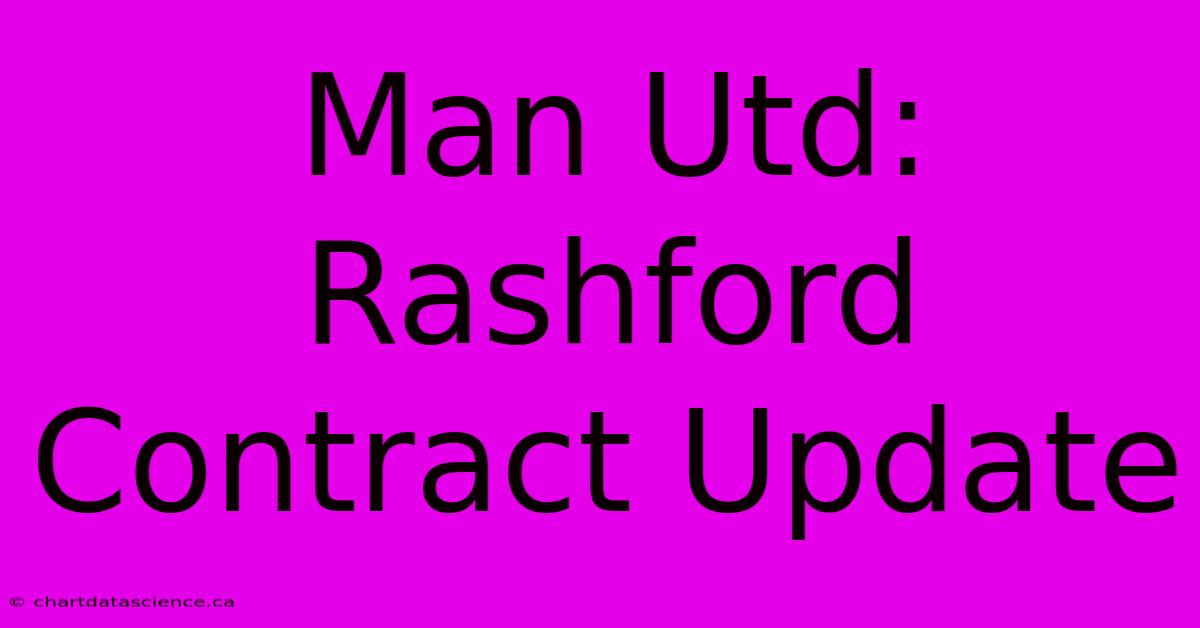 Man Utd: Rashford Contract Update