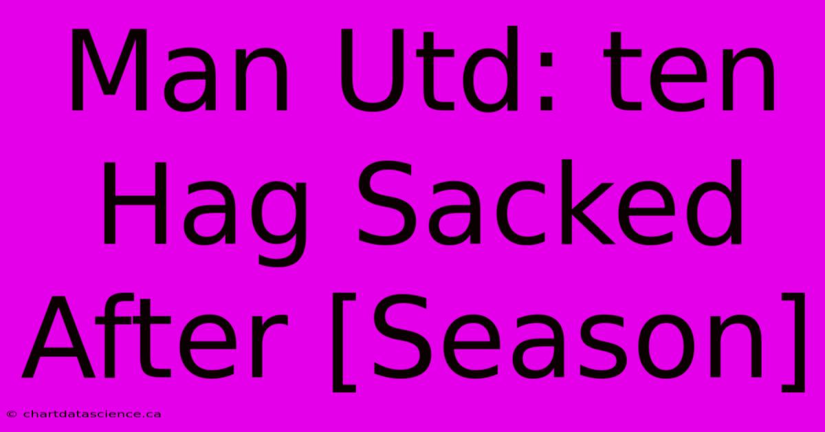 Man Utd: Ten Hag Sacked After [Season]