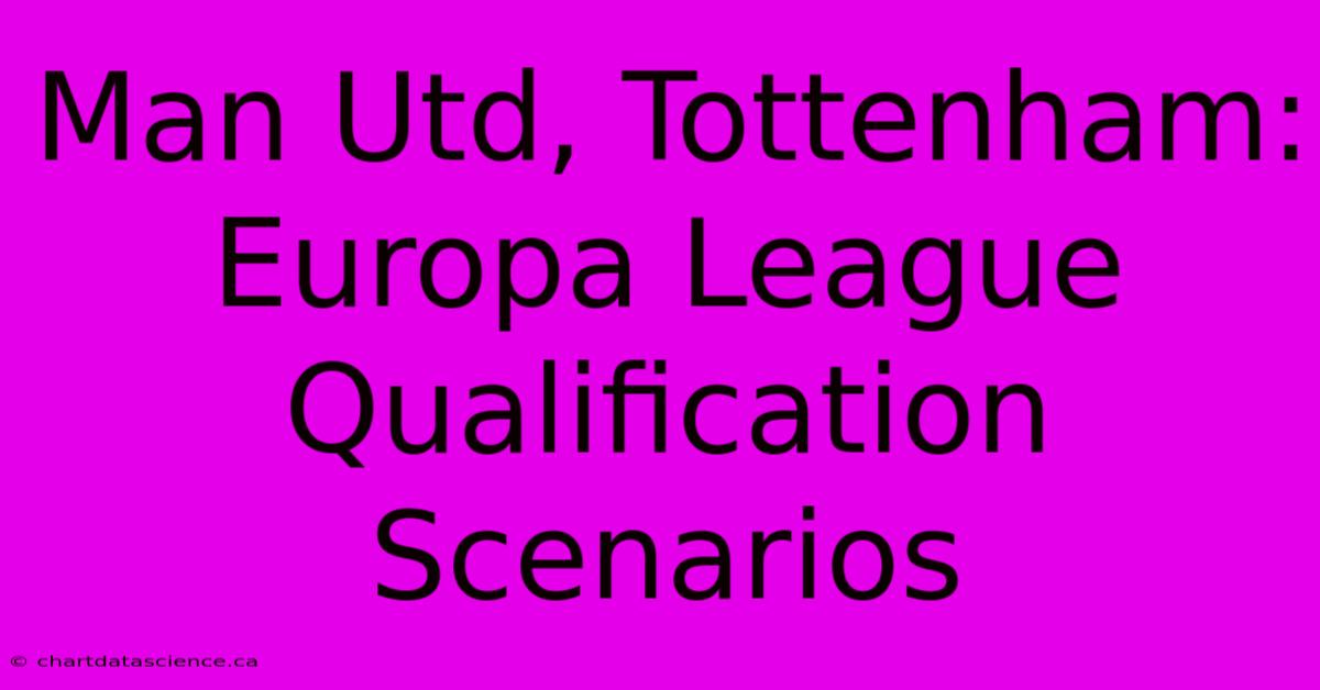 Man Utd, Tottenham: Europa League Qualification Scenarios