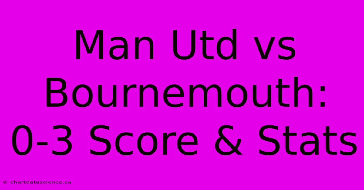 Man Utd Vs Bournemouth: 0-3 Score & Stats