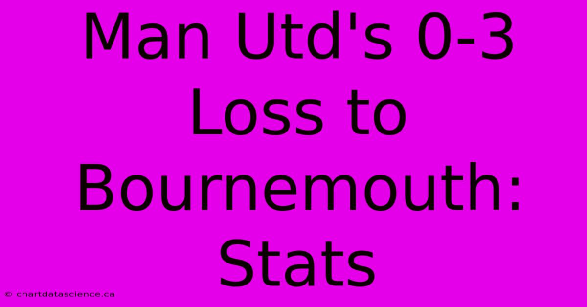 Man Utd's 0-3 Loss To Bournemouth: Stats