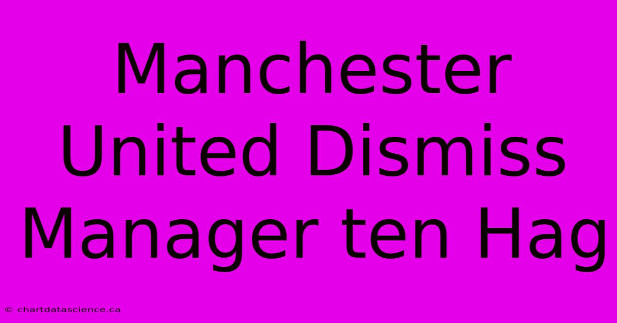 Manchester United Dismiss Manager Ten Hag 