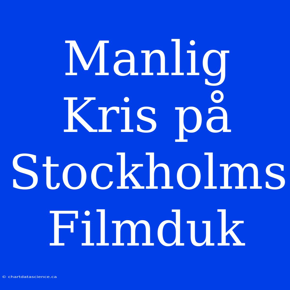 Manlig Kris På Stockholms Filmduk