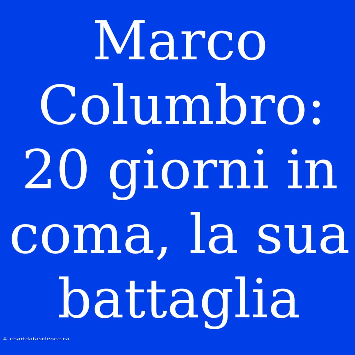 Marco Columbro: 20 Giorni In Coma, La Sua Battaglia