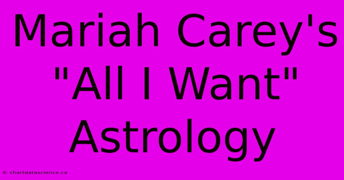 Mariah Carey's 