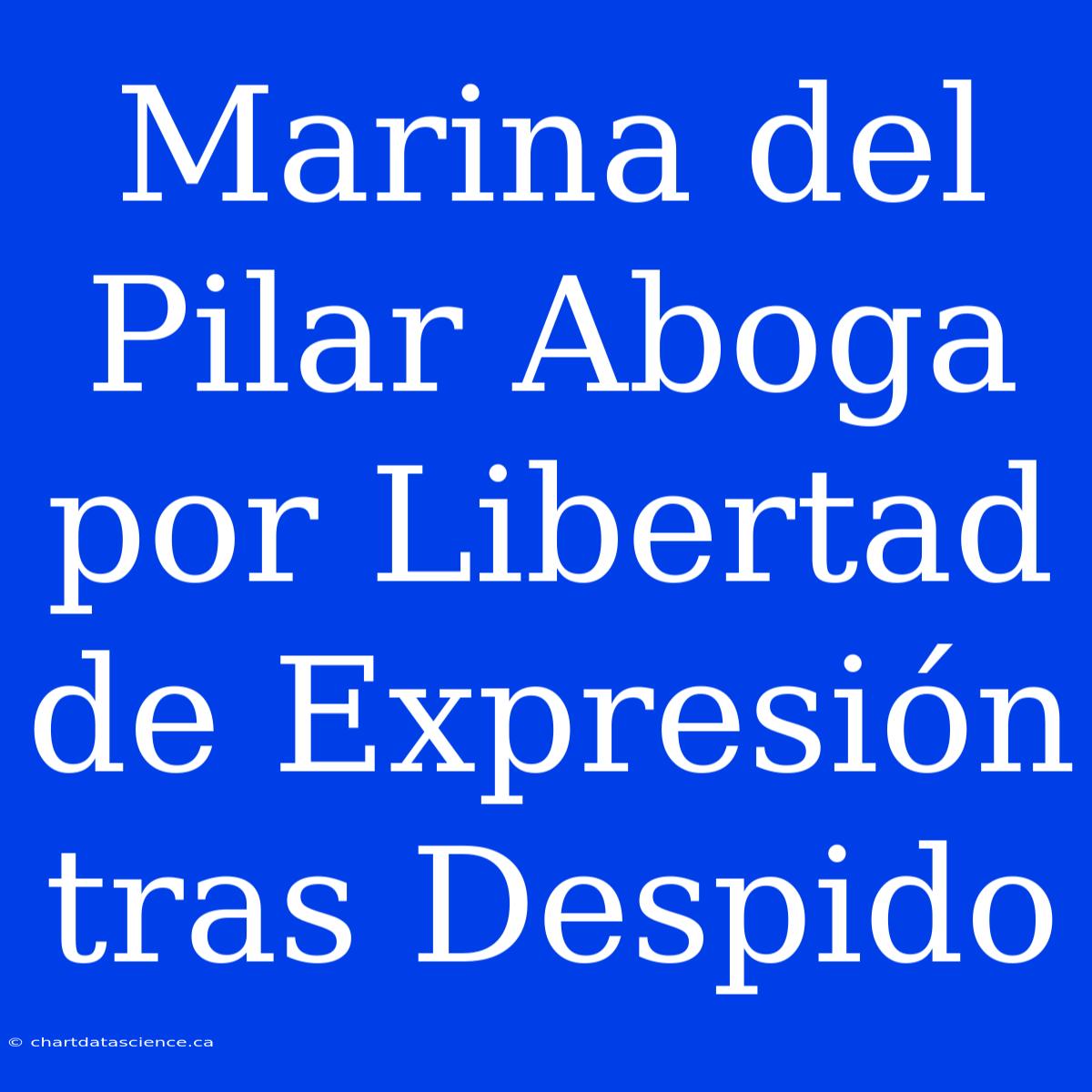 Marina Del Pilar Aboga Por Libertad De Expresión Tras Despido