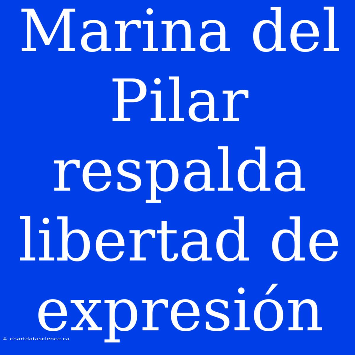 Marina Del Pilar Respalda Libertad De Expresión