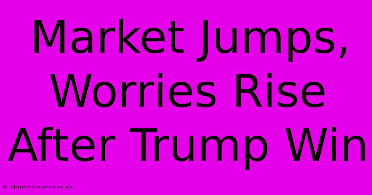 Market Jumps, Worries Rise After Trump Win