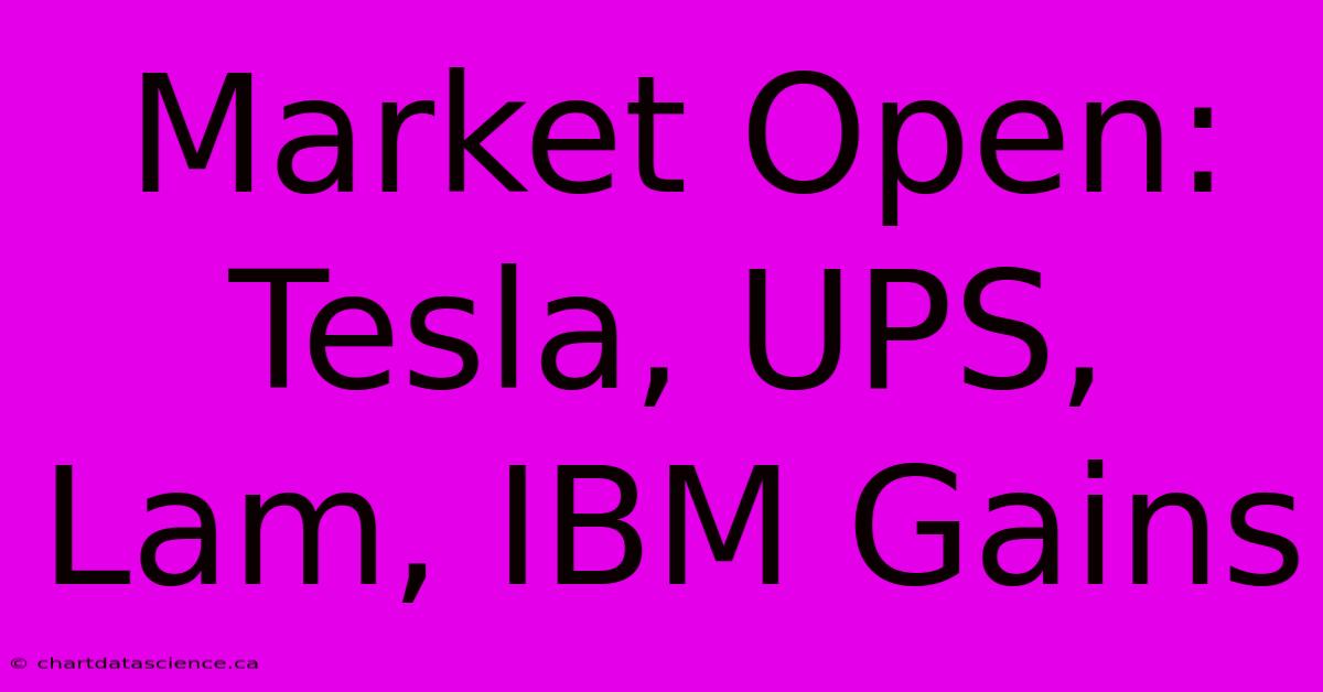 Market Open: Tesla, UPS, Lam, IBM Gains 