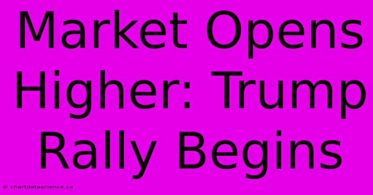 Market Opens Higher: Trump Rally Begins 