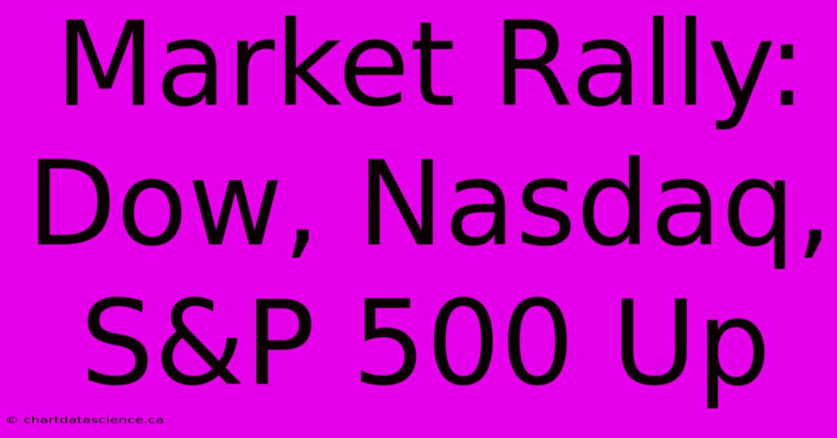 Market Rally: Dow, Nasdaq, S&P 500 Up