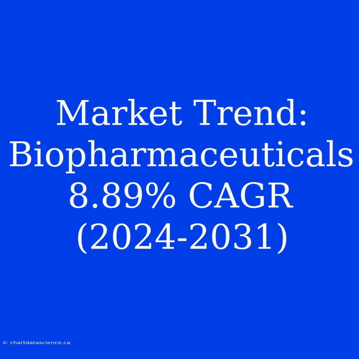 Market Trend: Biopharmaceuticals 8.89% CAGR (2024-2031)