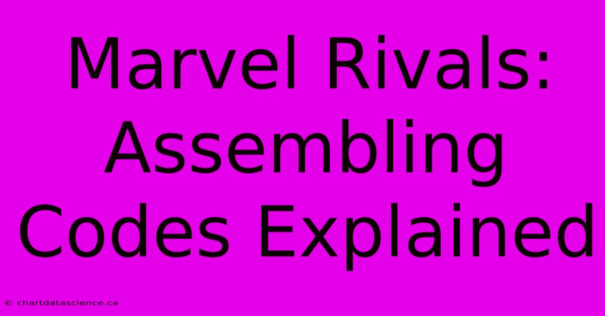 Marvel Rivals: Assembling Codes Explained