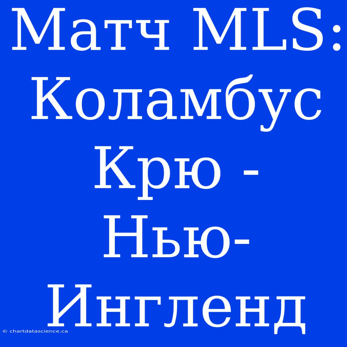 Матч MLS: Коламбус Крю - Нью-Ингленд