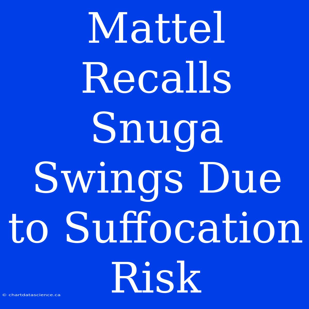 Mattel Recalls Snuga Swings Due To Suffocation Risk