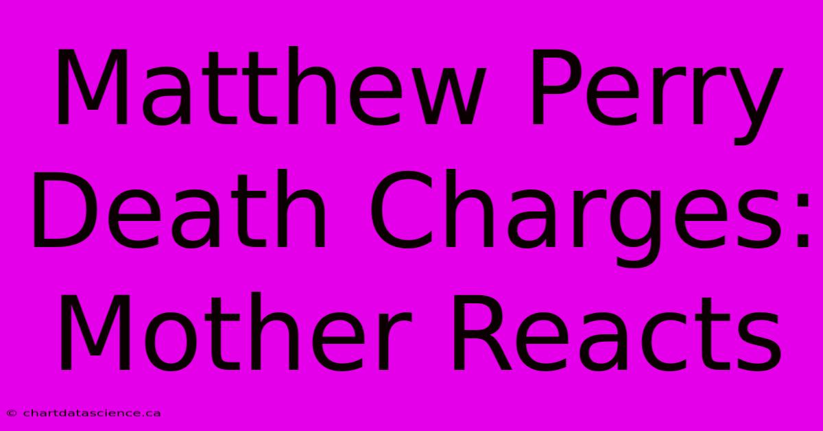 Matthew Perry Death Charges: Mother Reacts