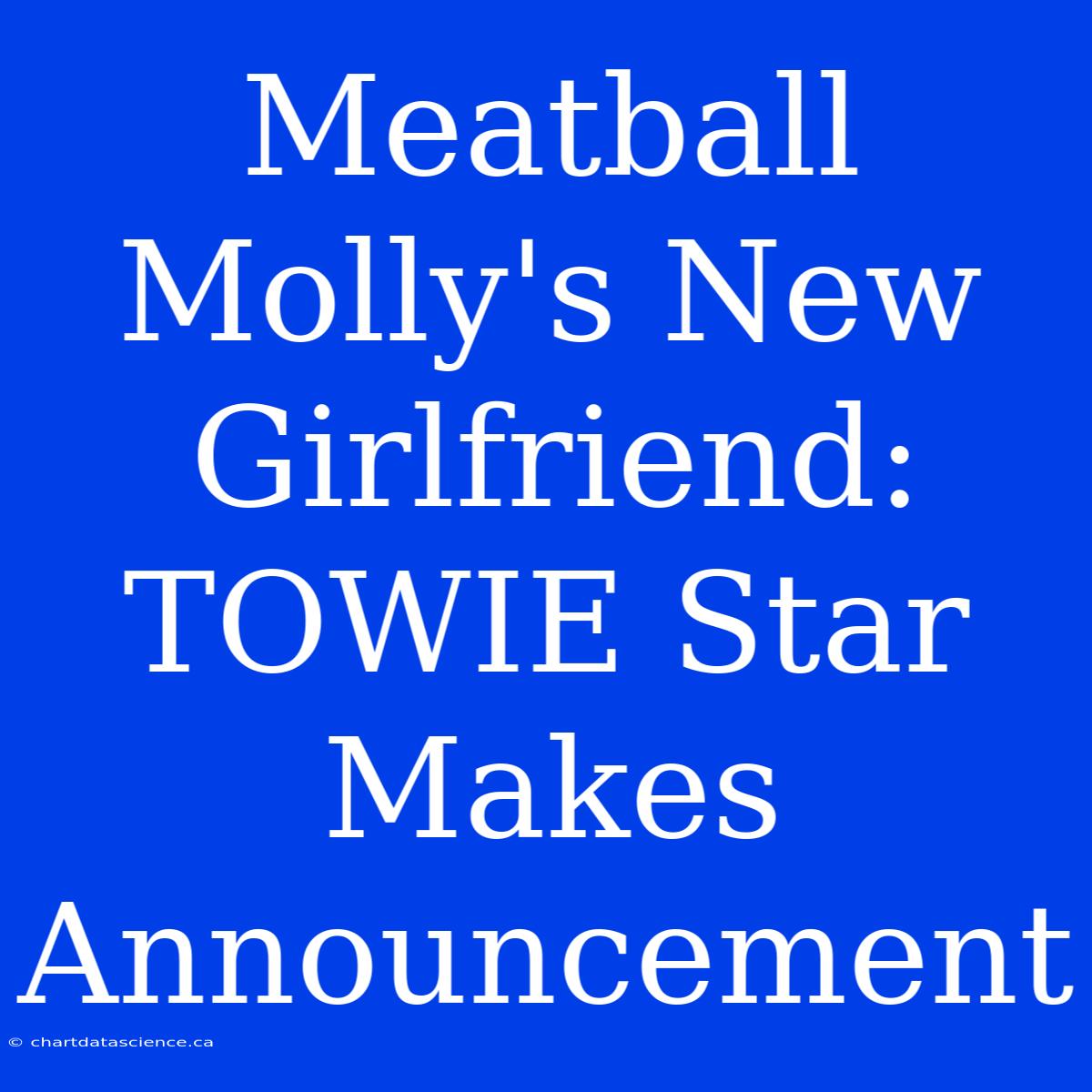 Meatball Molly's New Girlfriend: TOWIE Star Makes Announcement