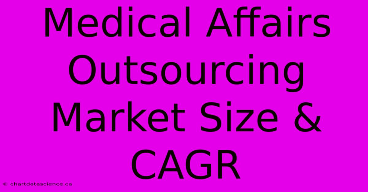 Medical Affairs Outsourcing Market Size & CAGR